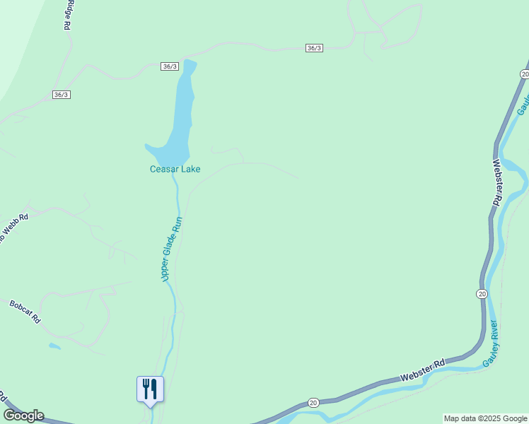 map of restaurants, bars, coffee shops, grocery stores, and more near in Upperglade