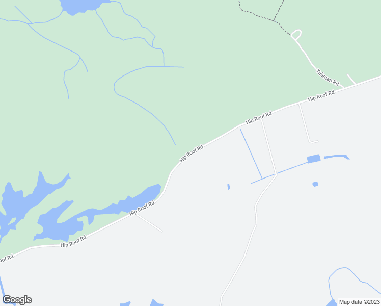 map of restaurants, bars, coffee shops, grocery stores, and more near Hip Roof Road in Dorchester County