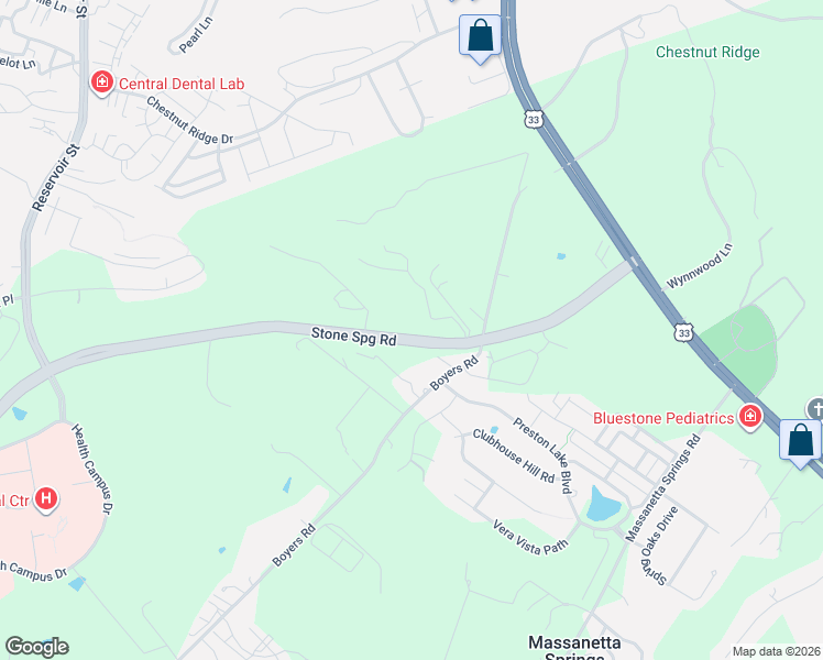 map of restaurants, bars, coffee shops, grocery stores, and more near 500 Boyers Road in Harrisonburg