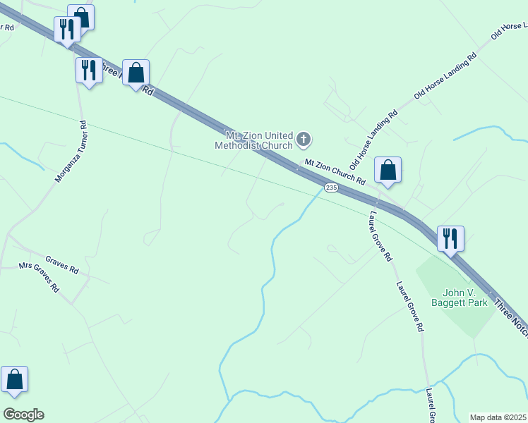 map of restaurants, bars, coffee shops, grocery stores, and more near 27040 Dixon Lane in Mechanicsville