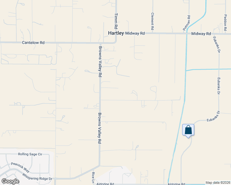 map of restaurants, bars, coffee shops, grocery stores, and more near 7208 Browns Valley Road in Vacaville