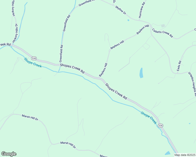 map of restaurants, bars, coffee shops, grocery stores, and more near 3100 Shopes Creek Road in Ashland