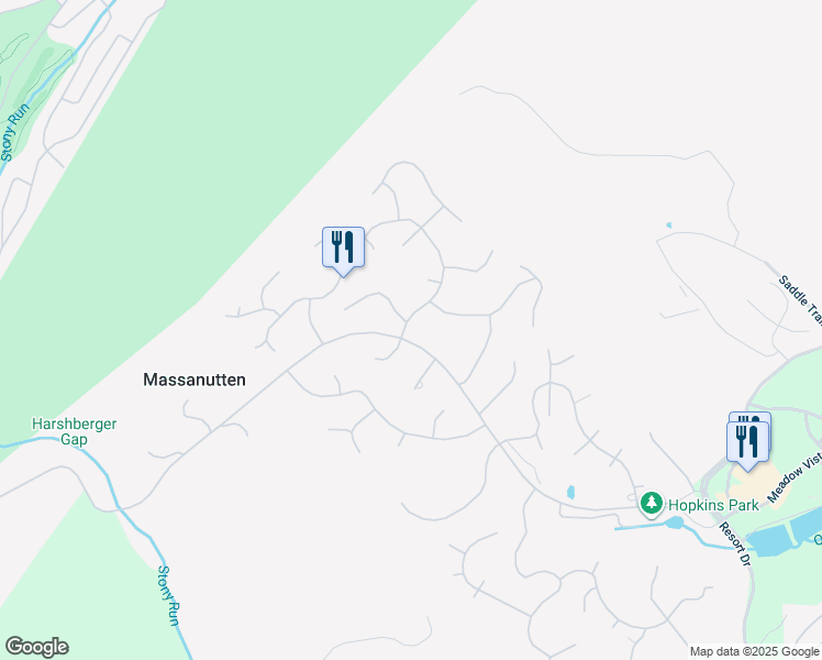 map of restaurants, bars, coffee shops, grocery stores, and more near 2490 Hopkins Drive in McGaheysville
