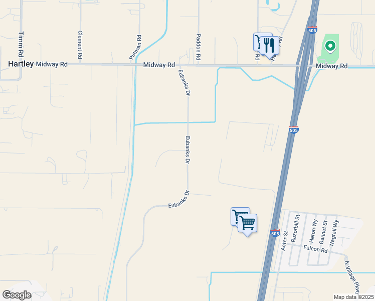 map of restaurants, bars, coffee shops, grocery stores, and more near 900 Eubanks Drive in Vacaville
