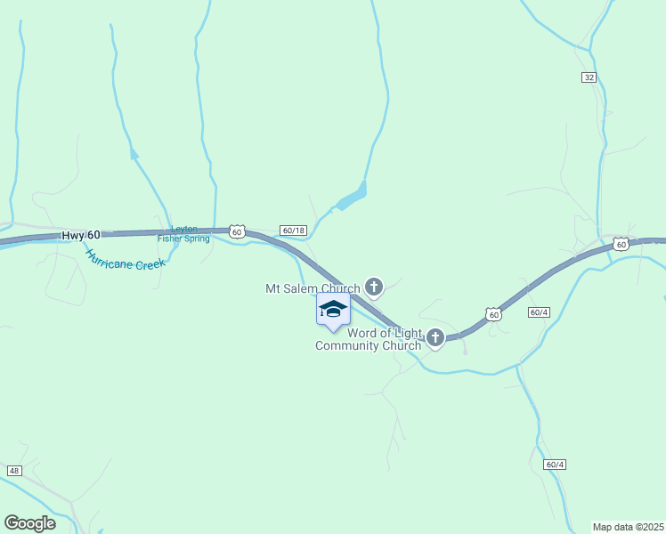 map of restaurants, bars, coffee shops, grocery stores, and more near 4541 U.S. 60 in Hurricane