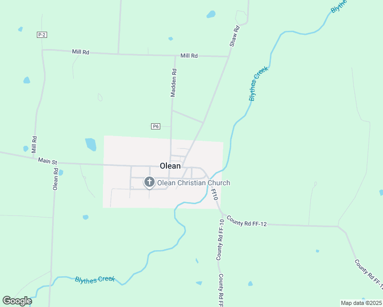 map of restaurants, bars, coffee shops, grocery stores, and more near 318-328 Shaw Road in Olean