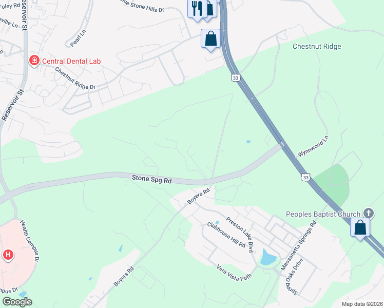 map of restaurants, bars, coffee shops, grocery stores, and more near 432 Boyers Road in Harrisonburg