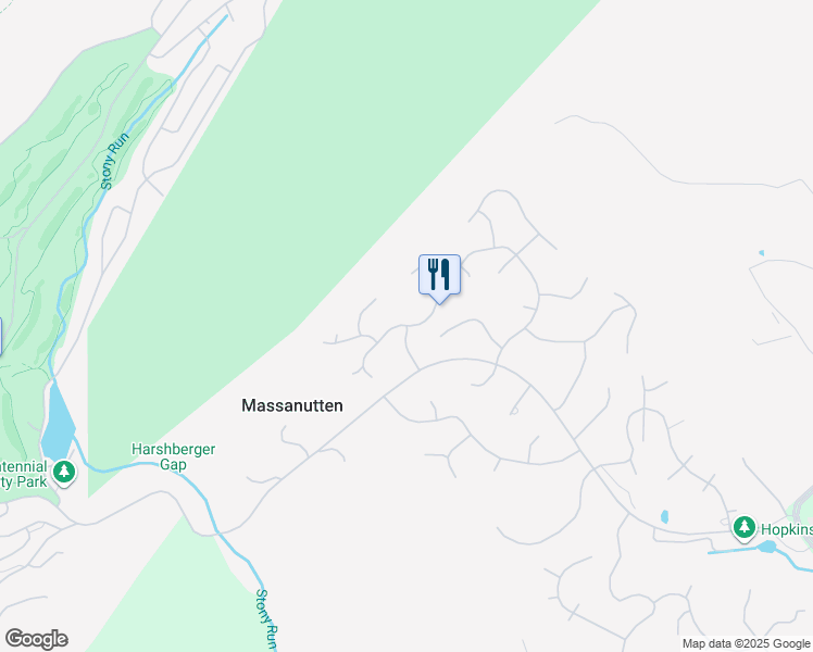 map of restaurants, bars, coffee shops, grocery stores, and more near 3221 Hopkins Drive in Massanutten