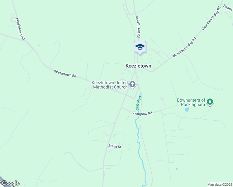 map of restaurants, bars, coffee shops, grocery stores, and more near 2948 Keezletown Road in Keezletown