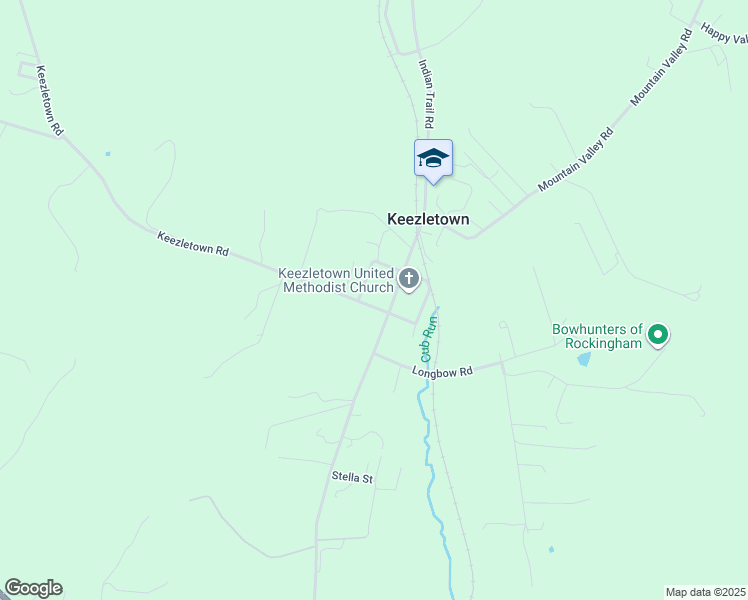 map of restaurants, bars, coffee shops, grocery stores, and more near 2948-3566 Keezletown Rd in Rockingham