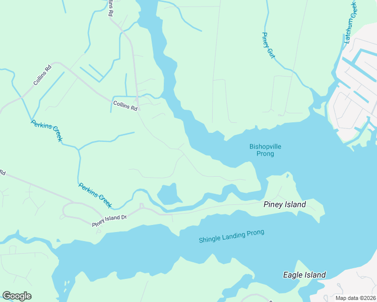 map of restaurants, bars, coffee shops, grocery stores, and more near 12140 South Piney Point Road in Bishopville