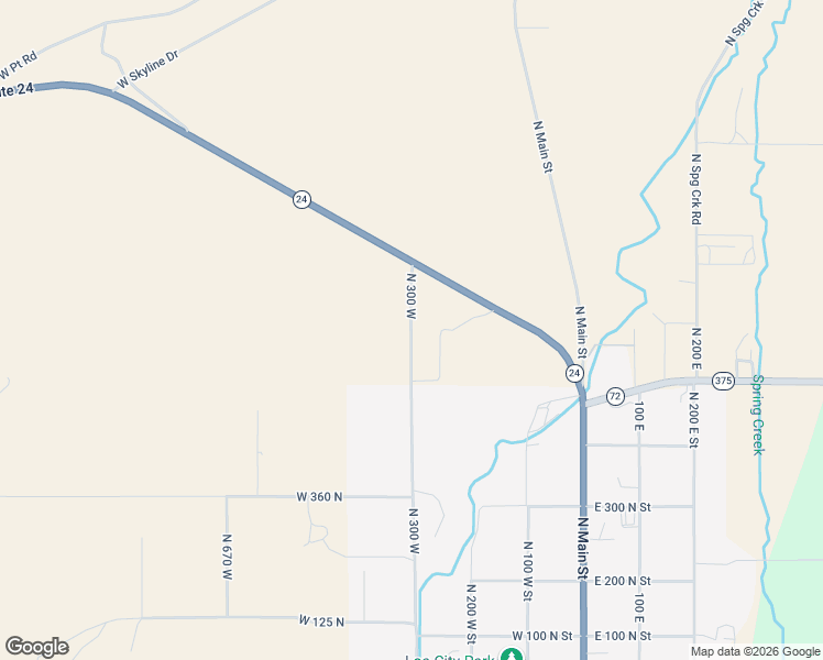map of restaurants, bars, coffee shops, grocery stores, and more near North 300 West in Loa