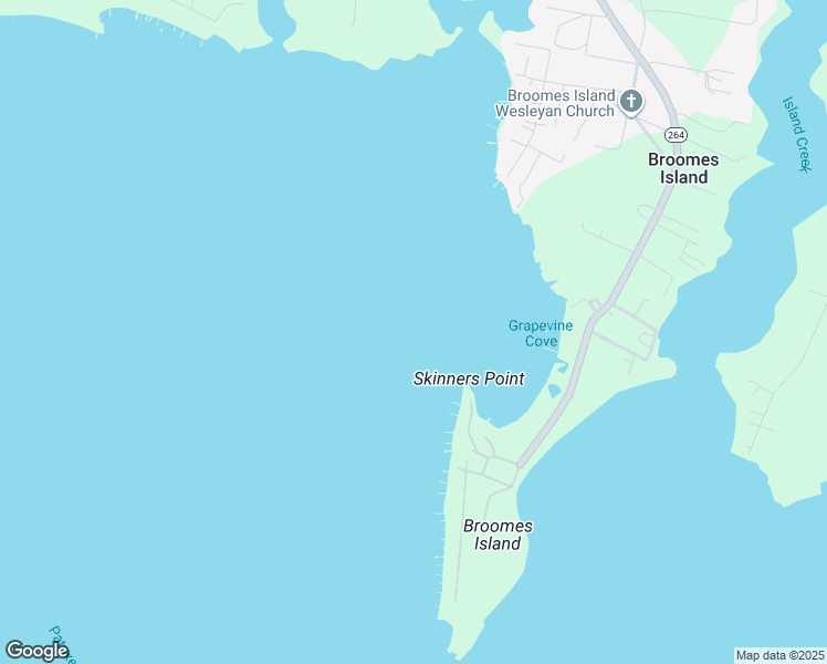 map of restaurants, bars, coffee shops, grocery stores, and more near in Broomes Island