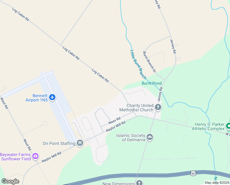 map of restaurants, bars, coffee shops, grocery stores, and more near 29025 Log Cabin Road in Salisbury