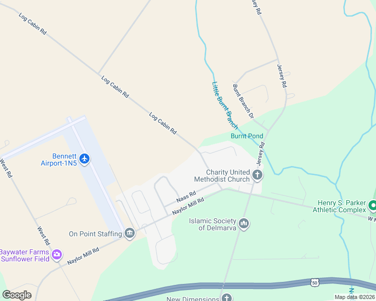 map of restaurants, bars, coffee shops, grocery stores, and more near 29025 Log Cabin Road in Salisbury