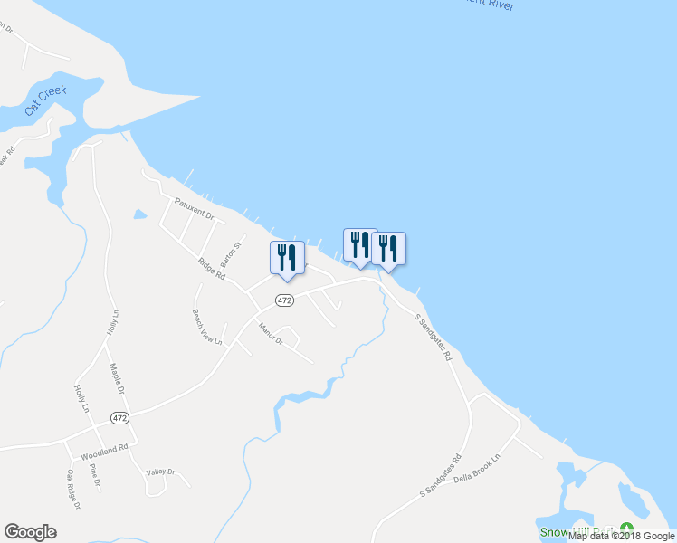 map of restaurants, bars, coffee shops, grocery stores, and more near 42370 Allison Drive in Mechanicsville
