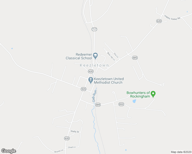 map of restaurants, bars, coffee shops, grocery stores, and more near 1630 Indian Trail Road in Keezletown