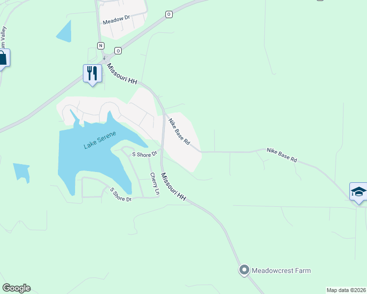 map of restaurants, bars, coffee shops, grocery stores, and more near 7148 Highway Hh in Catawissa