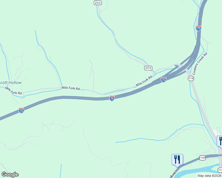 map of restaurants, bars, coffee shops, grocery stores, and more near 736 Mile Fork Road in Charleston