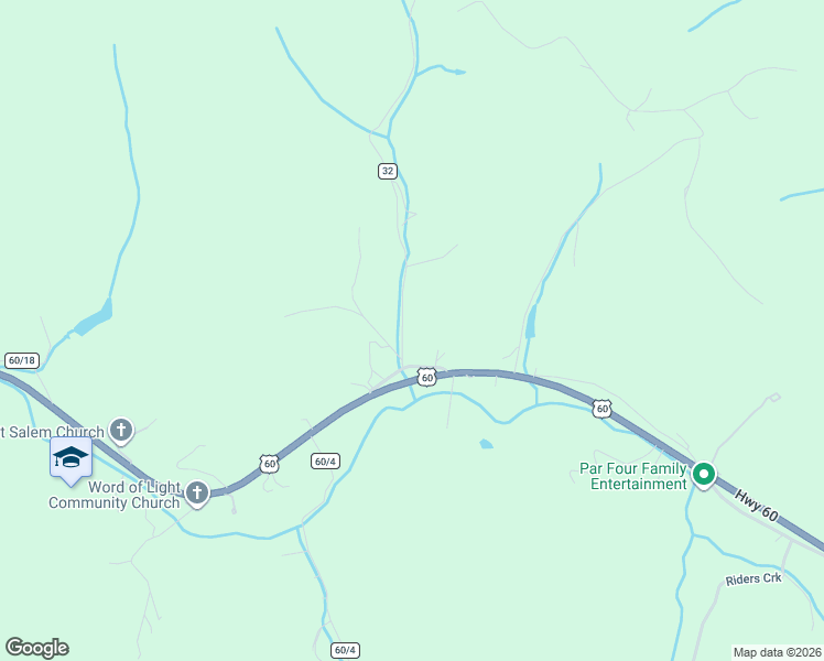 map of restaurants, bars, coffee shops, grocery stores, and more near 80 Teays Lane in Hurricane
