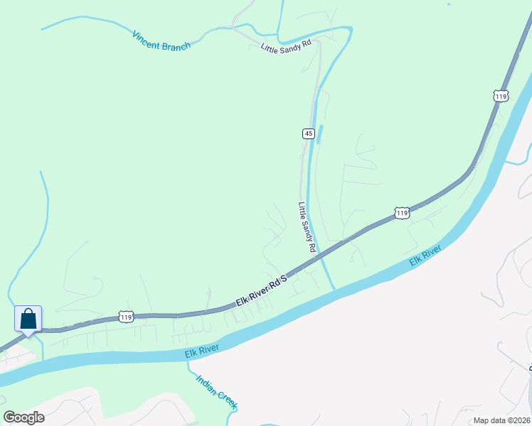 map of restaurants, bars, coffee shops, grocery stores, and more near 47 Barnwell Road in Elkview