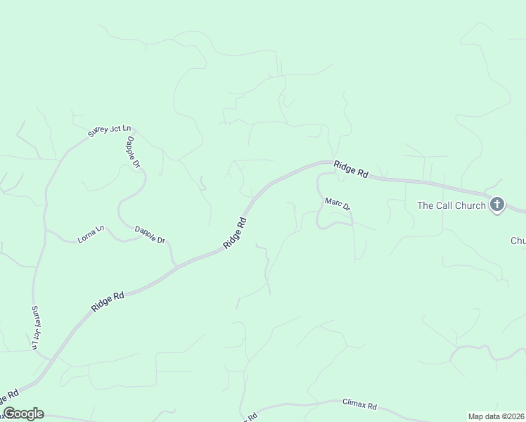 map of restaurants, bars, coffee shops, grocery stores, and more near 17680 Ridge Road in Pine Grove