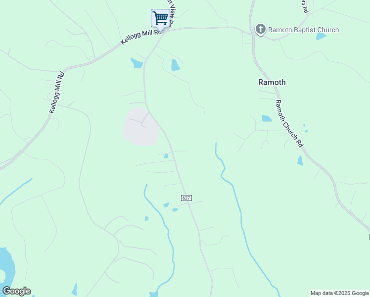 map of restaurants, bars, coffee shops, grocery stores, and more near 1098 Mountain View Road in Fredericksburg