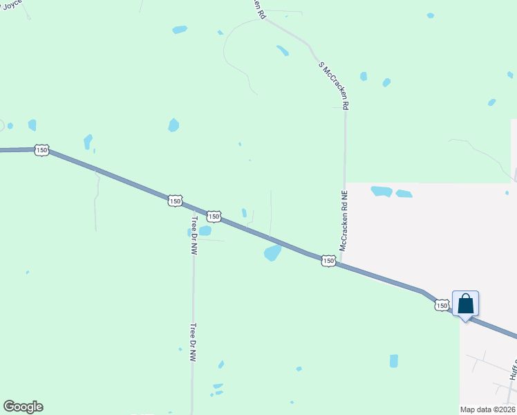 map of restaurants, bars, coffee shops, grocery stores, and more near 14660 Deweese Drive Northwest in Palmyra