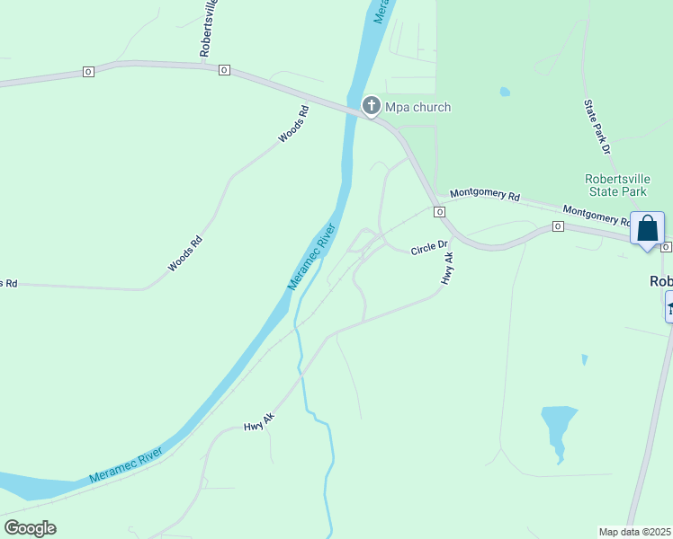 map of restaurants, bars, coffee shops, grocery stores, and more near 676 Woodward Avenue in Robertsville