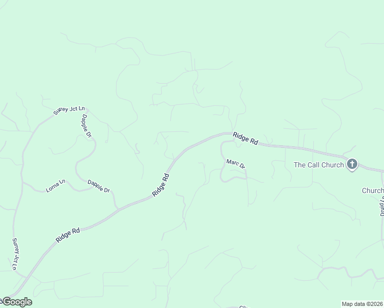 map of restaurants, bars, coffee shops, grocery stores, and more near 17680 Ridge Road in Pine Grove