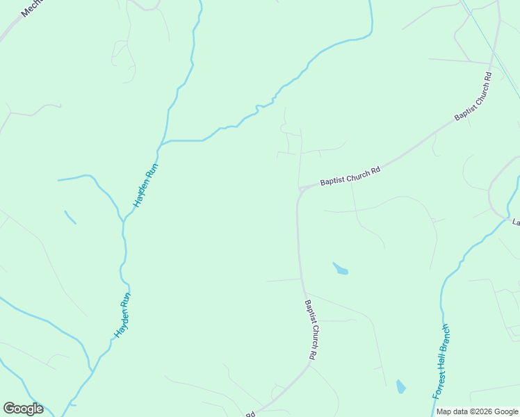 map of restaurants, bars, coffee shops, grocery stores, and more near 27211 Baptist Church Road in Mechanicsville