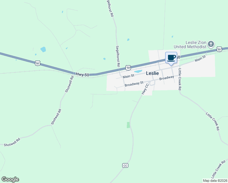 map of restaurants, bars, coffee shops, grocery stores, and more near 820 Broadway Street in Leslie
