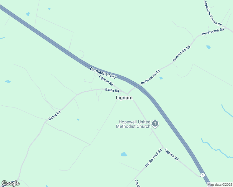map of restaurants, bars, coffee shops, grocery stores, and more near 24086 Batna Road in Lignum