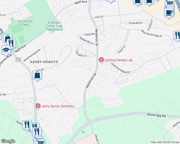 map of restaurants, bars, coffee shops, grocery stores, and more near 2470 State Route 710 in Harrisonburg
