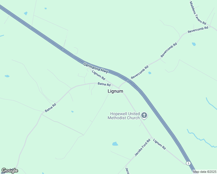 map of restaurants, bars, coffee shops, grocery stores, and more near 24086 Batna Road in Lignum