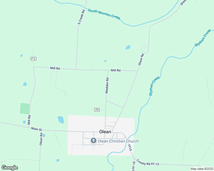 map of restaurants, bars, coffee shops, grocery stores, and more near County Road P-2B in Miller County