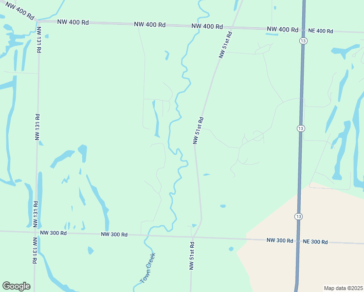 map of restaurants, bars, coffee shops, grocery stores, and more near 345 Northwest 51 Road in Clinton