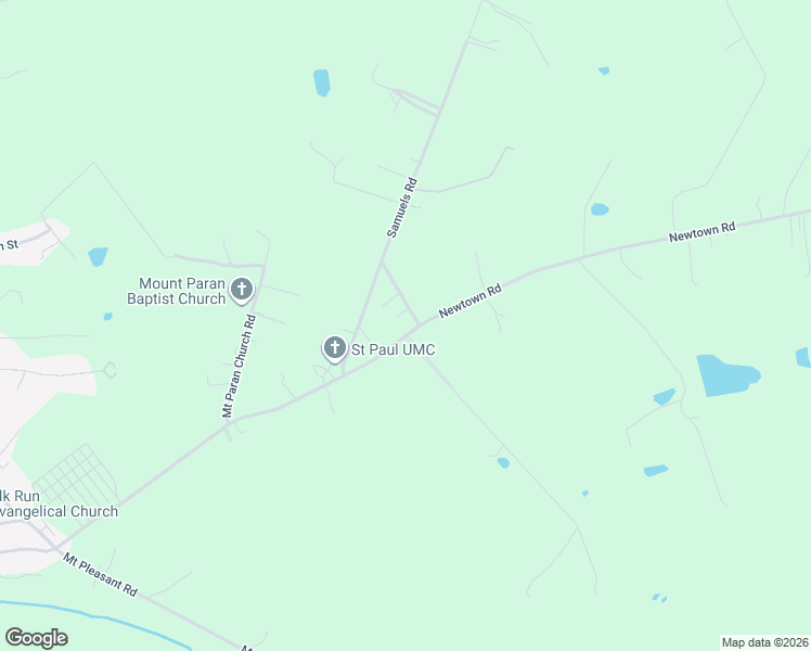 map of restaurants, bars, coffee shops, grocery stores, and more near Newtown Road in Elkton