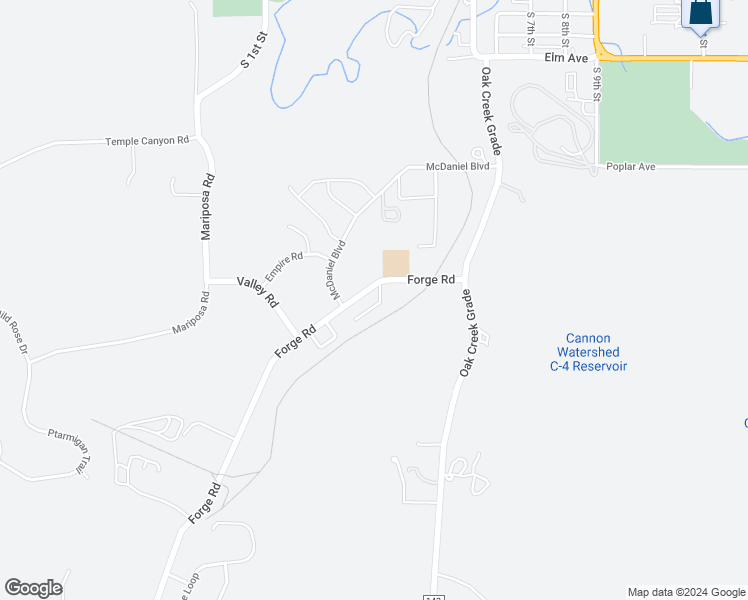 map of restaurants, bars, coffee shops, grocery stores, and more near 303 Bellows Court in Cañon City