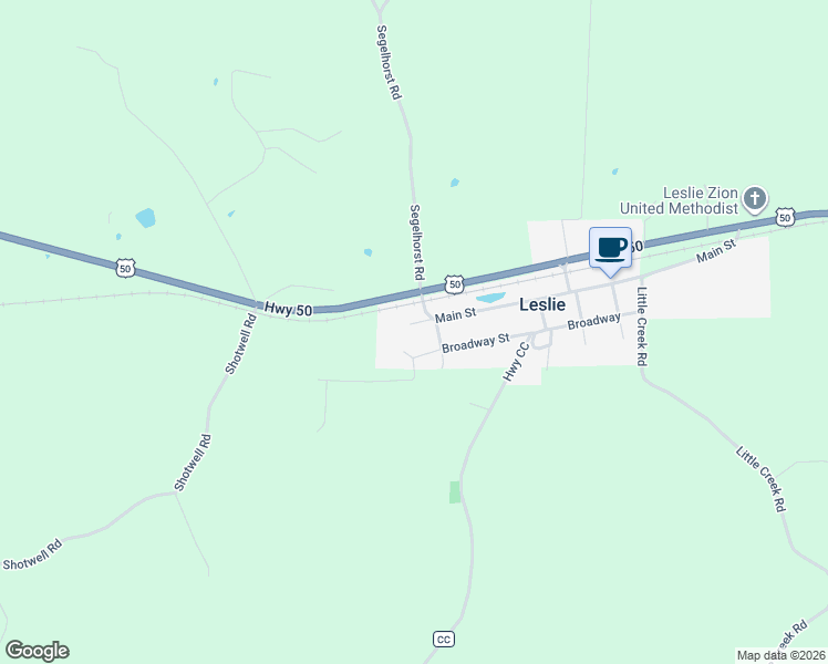 map of restaurants, bars, coffee shops, grocery stores, and more near 820 Broadway Street in Leslie