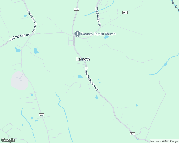 map of restaurants, bars, coffee shops, grocery stores, and more near 569 Ramoth Church Road in Fredericksburg
