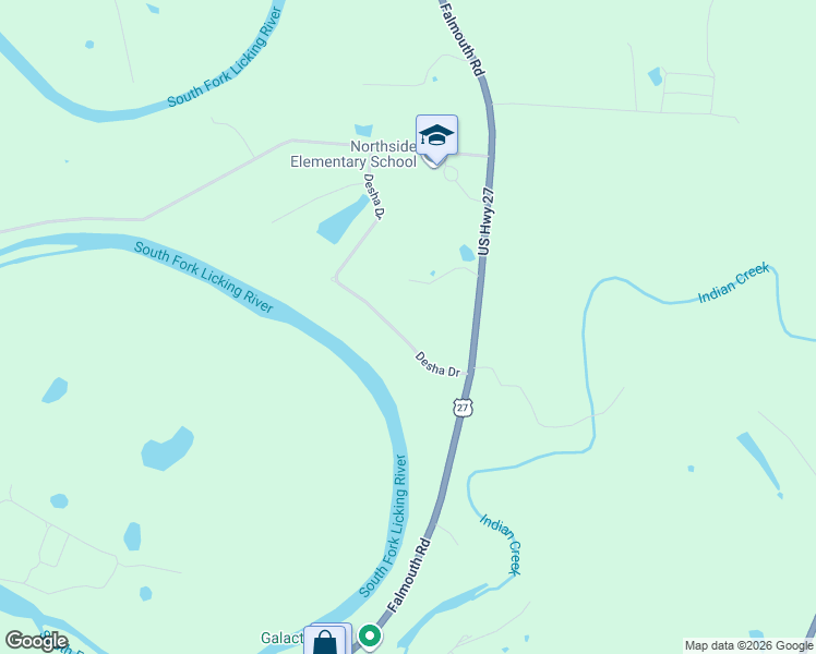 map of restaurants, bars, coffee shops, grocery stores, and more near 112 de Sha Drive in Cynthiana