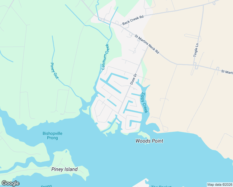 map of restaurants, bars, coffee shops, grocery stores, and more near 11201 Charlie Lane in Bishopville