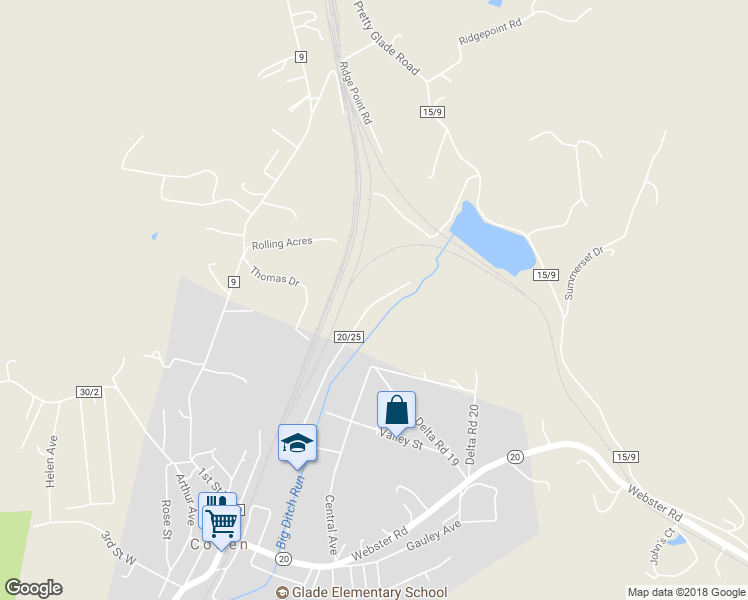 map of restaurants, bars, coffee shops, grocery stores, and more near 235 Allman Avenue in Cowen