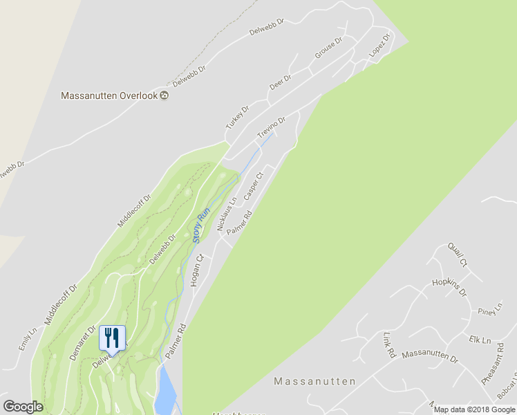 map of restaurants, bars, coffee shops, grocery stores, and more near 4534 Palmer Road in McGaheysville