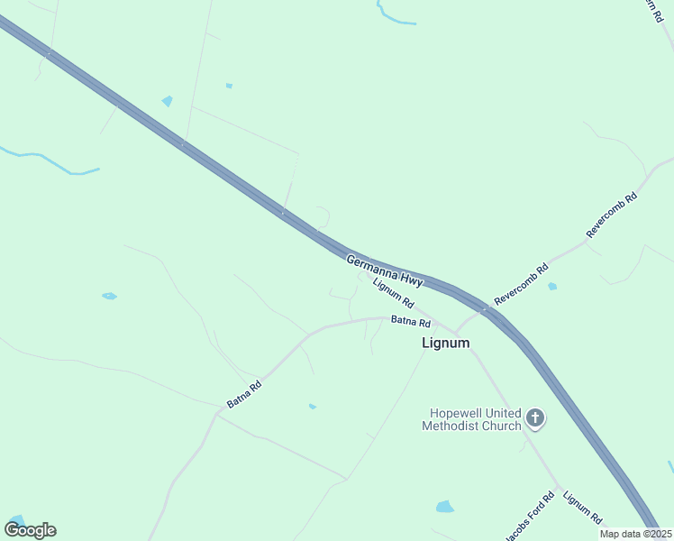 map of restaurants, bars, coffee shops, grocery stores, and more near 23196 Germanna Highway in Lignum