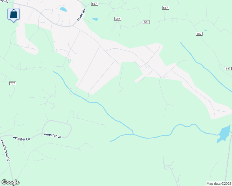 map of restaurants, bars, coffee shops, grocery stores, and more near 151 Denise Street in Stafford