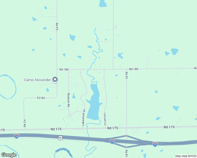 map of restaurants, bars, coffee shops, grocery stores, and more near 21 Locust Lane in Emporia