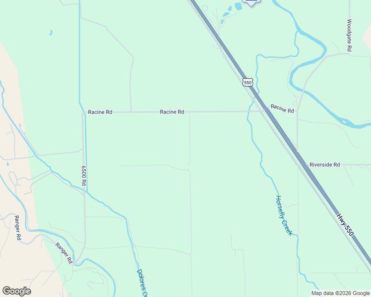 map of restaurants, bars, coffee shops, grocery stores, and more near 65500 Racine Road in Montrose
