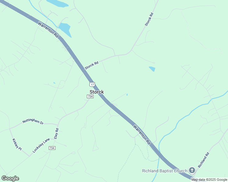 map of restaurants, bars, coffee shops, grocery stores, and more near 2736 Warrenton Road in Fredericksburg